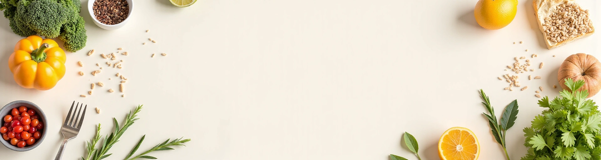 Ilustrace komplexního nutričního poradenství s prvky zdravé stravy a péče