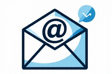 Obálka a symbol e-mailu pro e-mailovou podporu